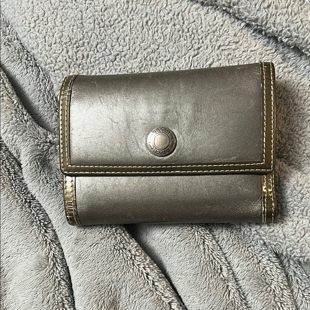 Silver Leather Wallet